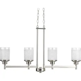 Progress Lighting Alexa 4-Light Chandelier - 120V - Brushed Nickel