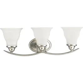 Progress Lighting Trinity 3-Light Bath Vanity Light - 120V - Brushed Nickel