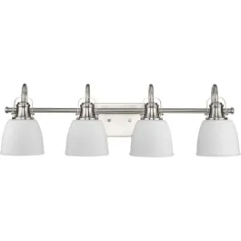 Progress Lighting Preston 4-Light Bath Vanity Light - 120V - Brushed Nickel