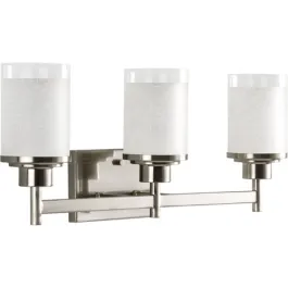 Progress Lighting Alexa 3-Light Bath Vanity Light - 120V - Brushed Nickel