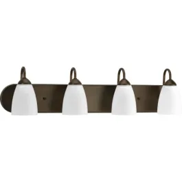 Progress Lighting Gather 4-Light Bath Vanity Light - 120V - Antique Bronze