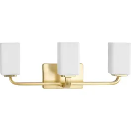 Progress Lighting Cowan 3-Light Bath Vanity Light - 120V - Satin Brass