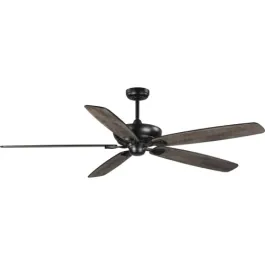 Progress Lighting Kennedale 72" 5-Blade Ceiling Fan - Reversible Blades - 120V - Matte Black