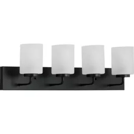 Progress Lighting Merry 4-Light Bath Vanity Light - 120V - Matte Black