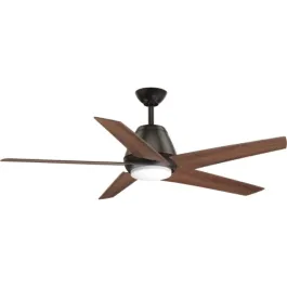 Progress Lighting Gust 54" 5-Blade LED Ceiling Fan - 3000K - 120V - Antique Bronze