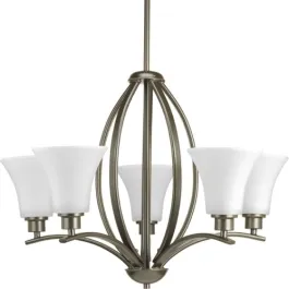 Progress Lighting Joy 24" 5-Light Chandelier - 120V - Antique Bronze