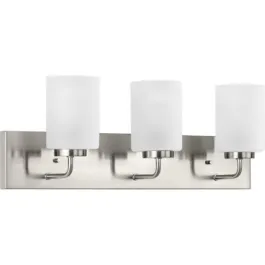 Progress Lighting Merry 3-Light Bath Vanity Light - 120V - Brushed Nickel