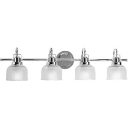 Progress Lighting Archie 4-Light Bath Vanity Light - 120V - Polished Chrome