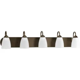 Progress Lighting Gather 5-Light Bath Vanity Light - 120V - Antique Bronze