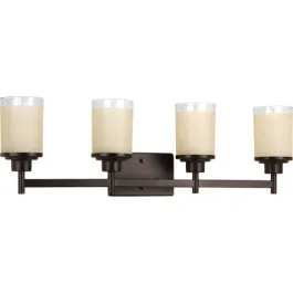 Progress Lighting Alexa 4-Light Bath Vanity Light - 120V - Antique Bronze