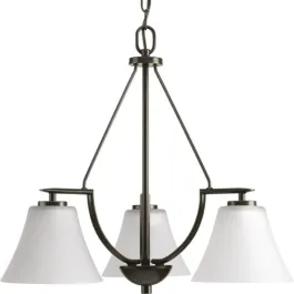 Progress Lighting Bravo 23" 3-Light Chandelier - 120V - Antique Bronze