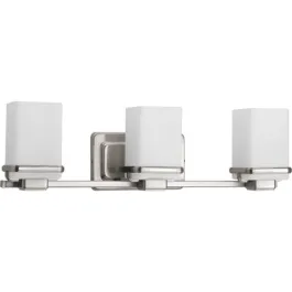 Progress Lighting Metric 3-Light Bath Vanity Light - 120V - Brushed Nickel