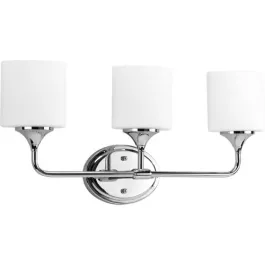 Progress Lighting Lynzie 3-Light Bath Vanity Light - 120V - Polished Chrome