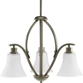Progress Lighting Joy 20" 3-Light Chandelier - 120V - Antique Bronze