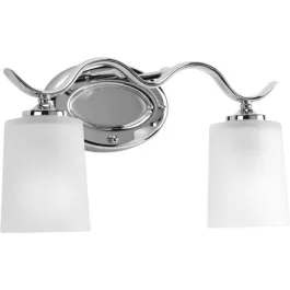 Progress Lighting Inspire 2-Light Bath Vanity Light - 120V - Polished Chrome