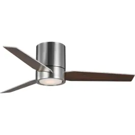 Progress Lighting Braden 44" 3-Blade LED Ceiling Fan - Reversible Blades - 3000K - 120V - Brushed Nickel