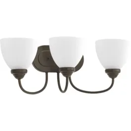 Progress Lighting Heart 3-Light Bath Vanity Light - 120V - Antique Bronze