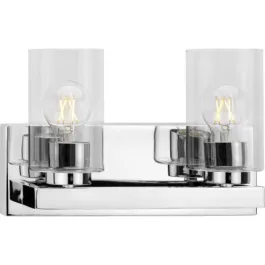 Progress Lighting Goodwin 2-Light Bath Vanity Light - 120V - Polished Chrome