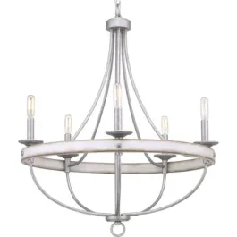 Progress Lighting Gulliver 26" 5-Light Chandelier - 120V - Galvanized Finish