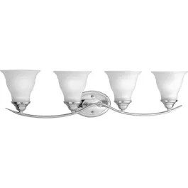 Progress Lighting Trinity 4-Light Bath Vanity Light - 120V - Polished Chrome