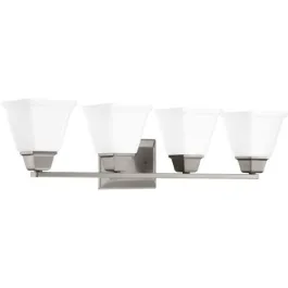 Progress Lighting Clifton Heights 4-Light Bath Vanity Light - 120V - Brushed Nickel