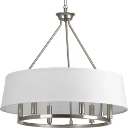 Progress Lighting Cherish 24" 6-Light Chandelier - 120V - Brushed Nickel
