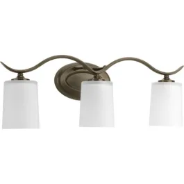 Progress Lighting Inspire 3-Light Bath Vanity Light - 120V - Antique Bronze