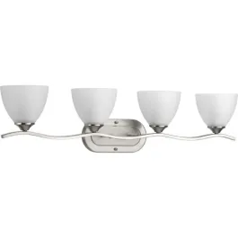 Progress Lighting Laird 4-Light Bath Vanity Light - 120V - Brushed Nickel
