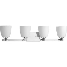 Progress Lighting Fleet 4-Light Bath Vanity Light - 120V - Polished Chrome