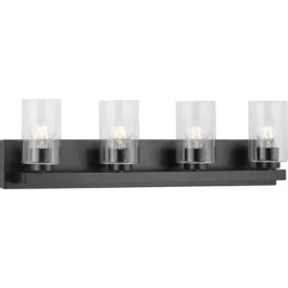 Progress Lighting Goodwin 4-Light Bath Vanity Light - 120V - Matte Black