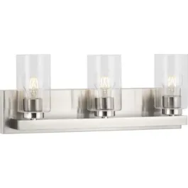 Progress Lighting Goodwin 3-Light Bath Vanity Light - 120V - Brushed Nickel