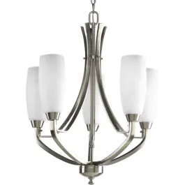 Progress Lighting Wisten 5-Light Chandelier - 120V - Brushed Nickel
