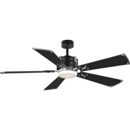 Progress Lighting Glenfalls 56" 5-Blade LED Ceiling Fan - 3000K - 120V - Black