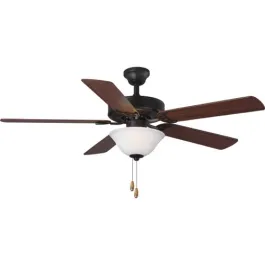 Progress Lighting Builder Fan 52" 5-Blade Ceiling Fan - Reversible Blades - 120V - Architectural Bronze
