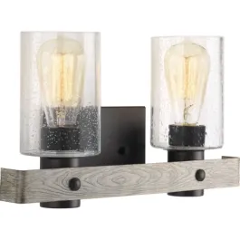 Progress Lighting Gulliver 2-Light Bath Vanity Light - 120V - Graphite