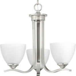 Progress Lighting Laird 20" 3-Light Chandelier - 120V - Brushed Nickel