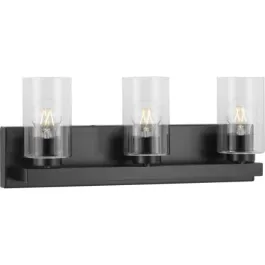 Progress Lighting Goodwin 3-Light Bath Vanity Light - 120V - Matte Black