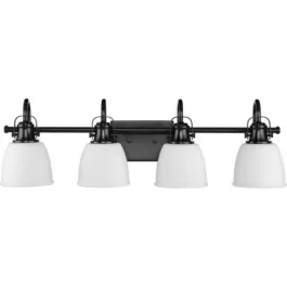 Progress Lighting Preston 4-Light Bath Vanity Light - 120V - Matte Black