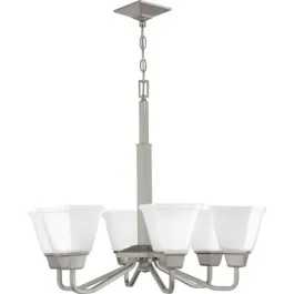 Progress Lighting Clifton Heights 26" 6-Light Chandelier - 120V - Brushed Nickel