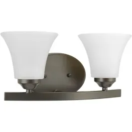 Progress Lighting Adorn 2-Light Bath Vanity Light - 120V - Antique Bronze