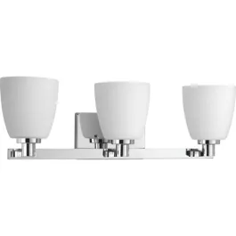Progress Lighting Fleet 3-Light Bath Vanity Light - 120V - Polished Chrome