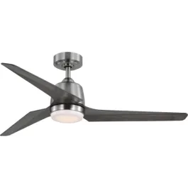 Progress Lighting Upshur 52" 3-Blade LED Ceiling Fan - 3000K - 120V - Brushed Nickel