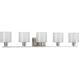 Progress Lighting Invite 5-Light Bath Vanity Light - 120V - Brushed Nickel