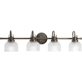 Progress Lighting Archie 4-Light Bath Vanity Light - 120V - Venetian Bronze