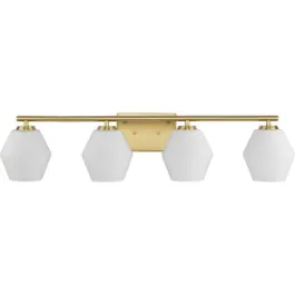 Progress Lighting Copeland 4-Light Bath Vanity Light - 120V - Brushed Gold