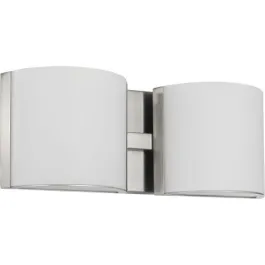 Progress Lighting Arch 2-Light LED Bath Vanity Light - 3000K - 120V - Brushed Nickel