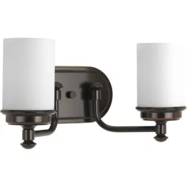 Progress Lighting Glide 2-Light Bath Vanity Light - 120V - Rubbed Bronze