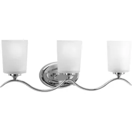 Progress Lighting Inspire 3-Light Bath Vanity Light - 120V - Polished Chrome