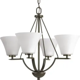 Progress Lighting Bravo 24" 4-Light Chandelier - 120V - Antique Bronze