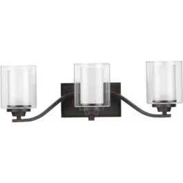 Progress Lighting Kene 3-Light Bath Vanity Light - 120V - Graphite